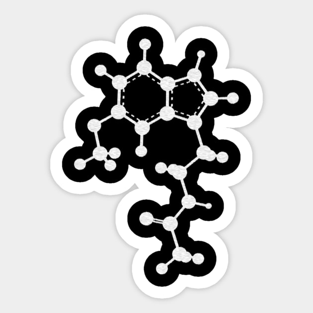 Melatonin Molecule Sticker by ChemECool